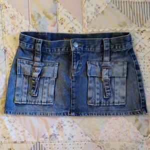 Misdemeanor Women's blue jean mini skirt